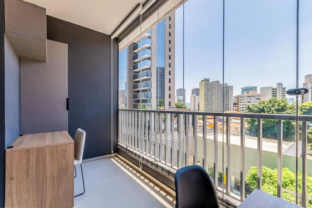 Studio Novíssimo com Piscina no Rooftop e vista para o Allianz Parque - VN 12