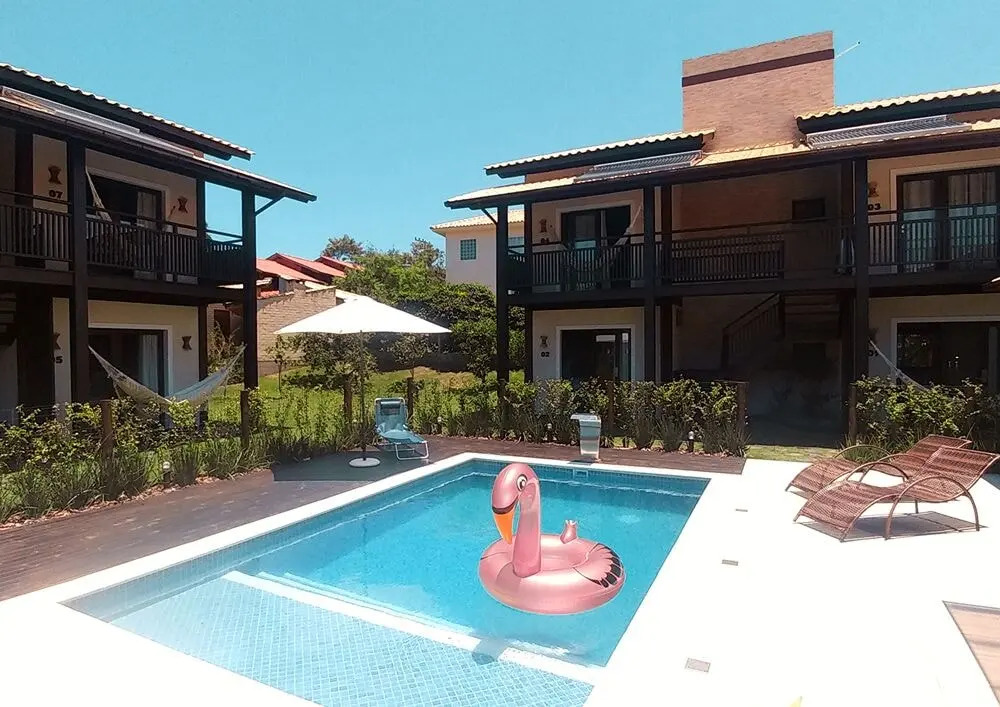 Pousada Rosa 08 - Café da manhã Gourmet, Suítes com Banheira a 150m do Centrinho da Praia do Rosa e Piscina Aquecida