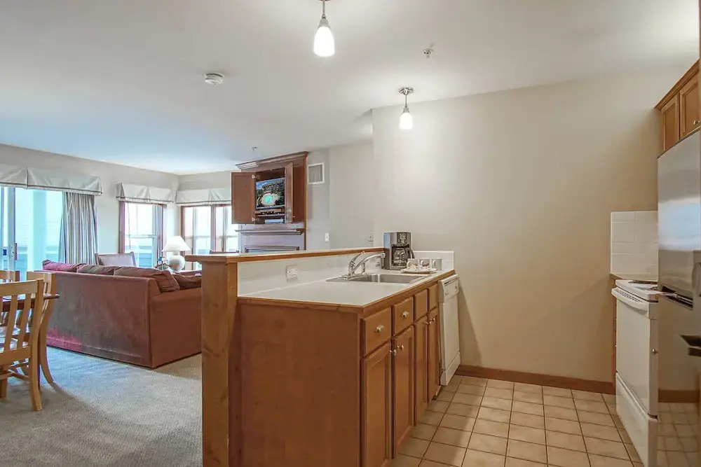 Allegheny Springs 201 : 2 Bedroom, 2 Full Bath: Slope Side; Gas Fireplace
