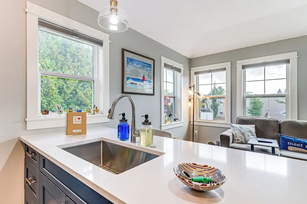 Walk to Dtwn: Charlevoix Condo w/ Fireplace