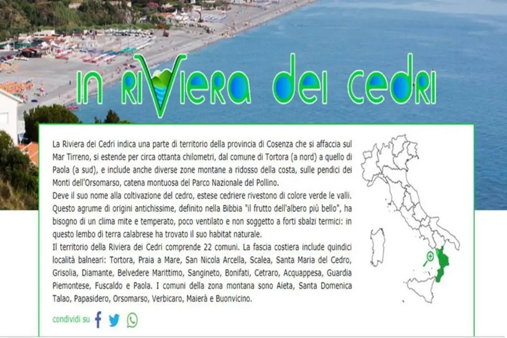 Riviera dei Cedri dimora Colibrì a 100 m dal mare