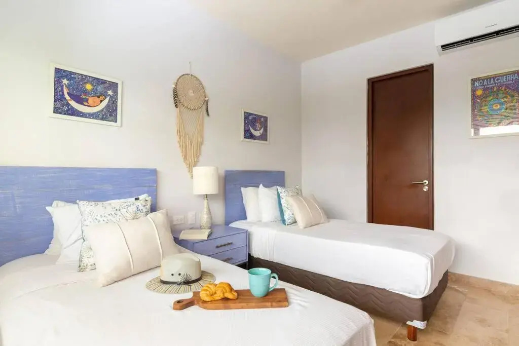 Tulum Swim up apartment for 5 pax with free bikes and WIFI