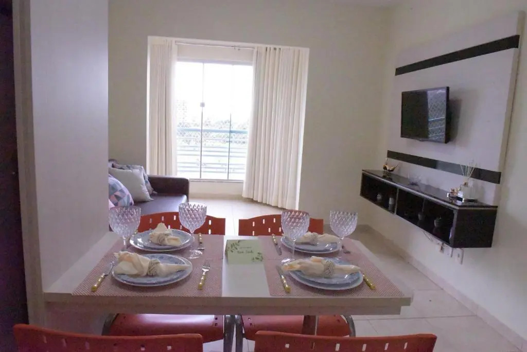 Flat residencial c lazer completo em Caldas Novas