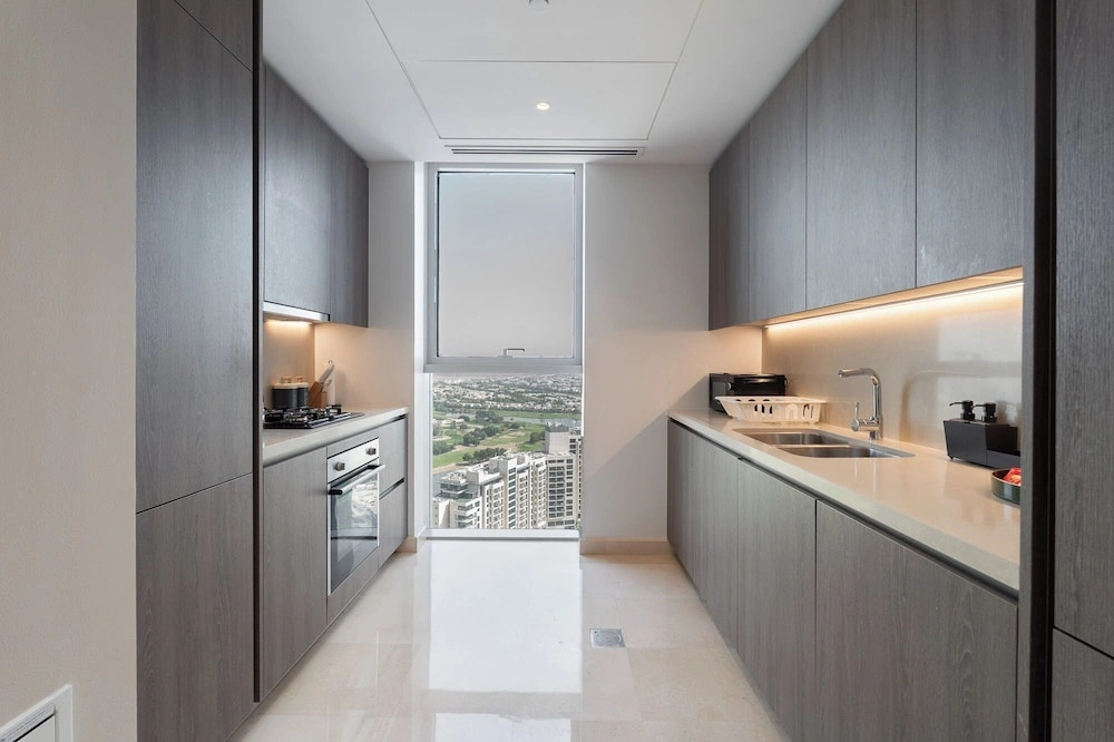 Balcony with City View 2 Bedroom - JLT Dubai Close to Metro & Marina by Heaven Crest Vacation Homes
