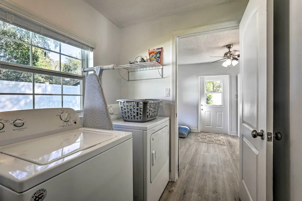 Chic Home w/ Fire Pit & Patio, Walk to Lake!