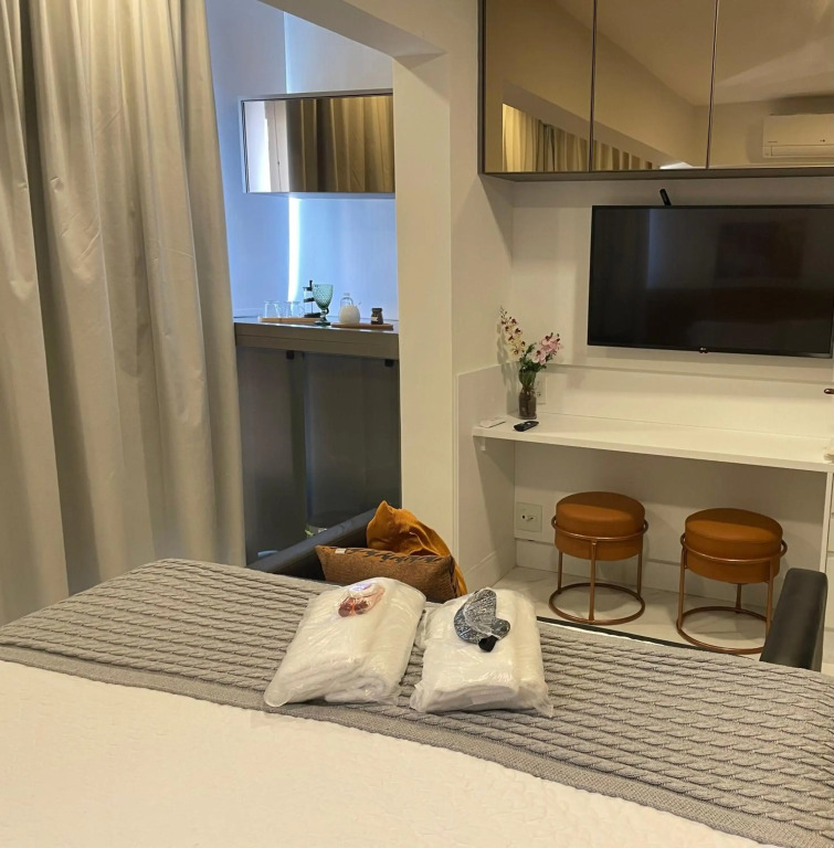 Studio de luxo mobiliado em Moema