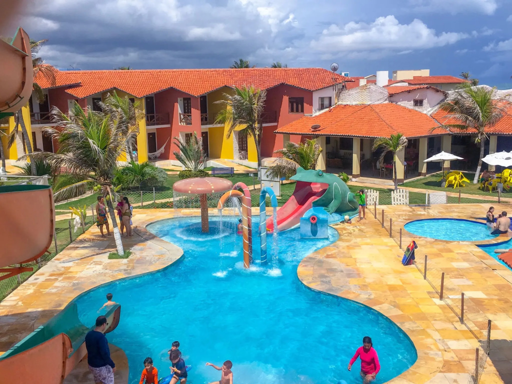 Jangadeiro Praia Hotel Resort - Parque Aquático e Pé na Areia