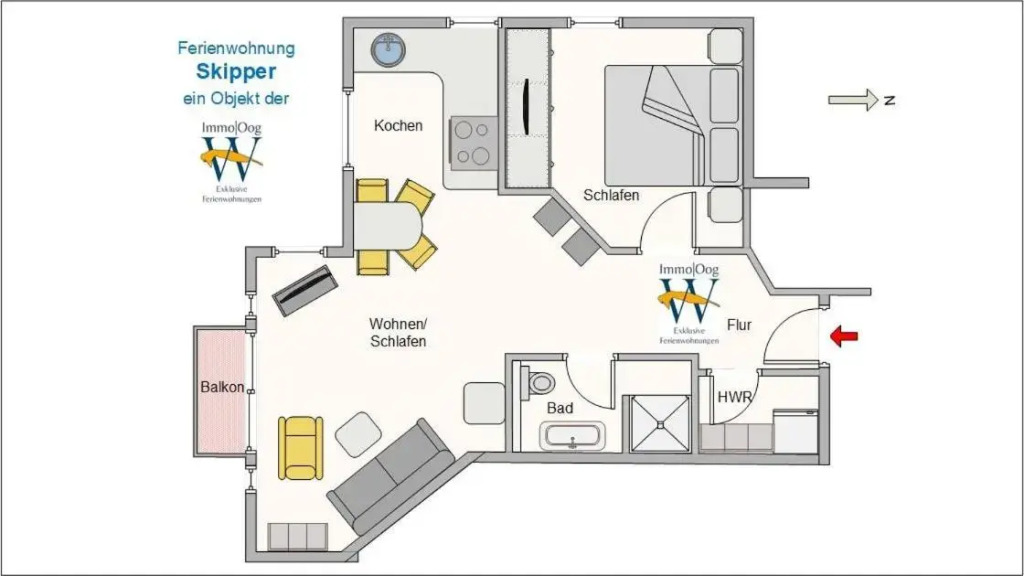Skipper - Apartment mit Stil an den Dünen