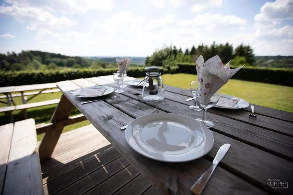 Les Loneux 38 pers, Malmedy - vue incroyable - wellness, confort, jardin