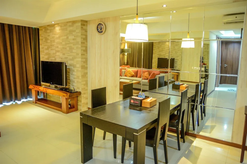 Cozy Pool View Kemang Village Residence Apartment with Direct Access To Mall