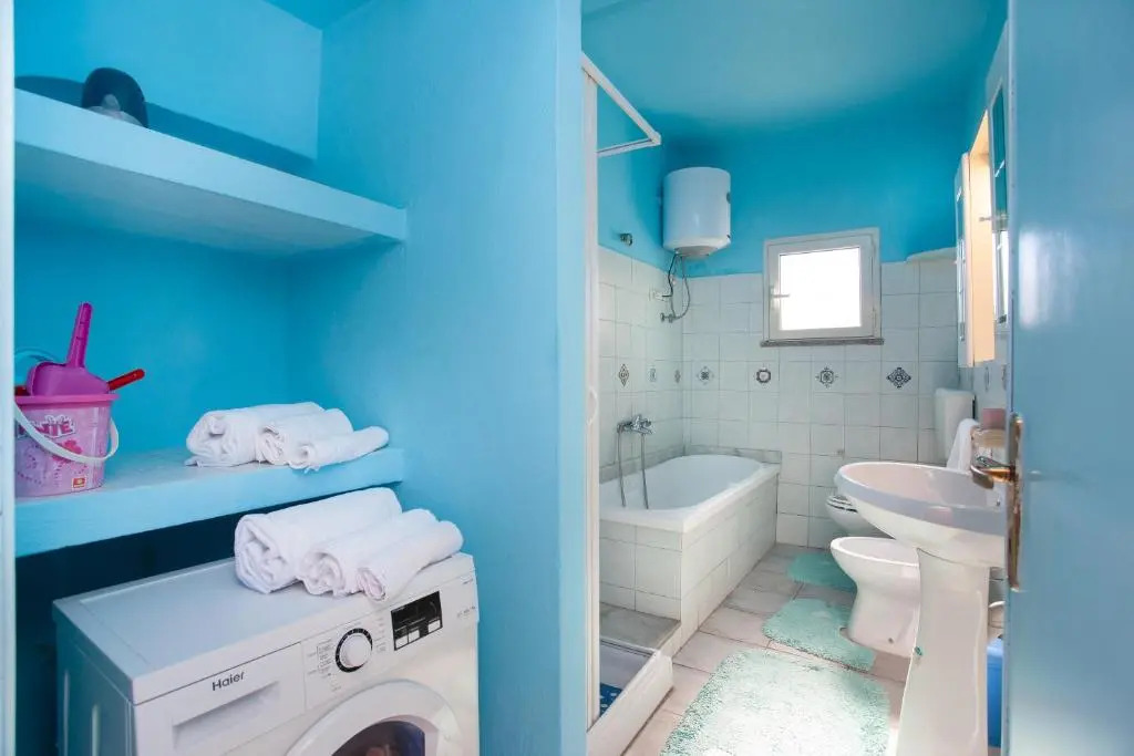 Blue house in santa Lucia