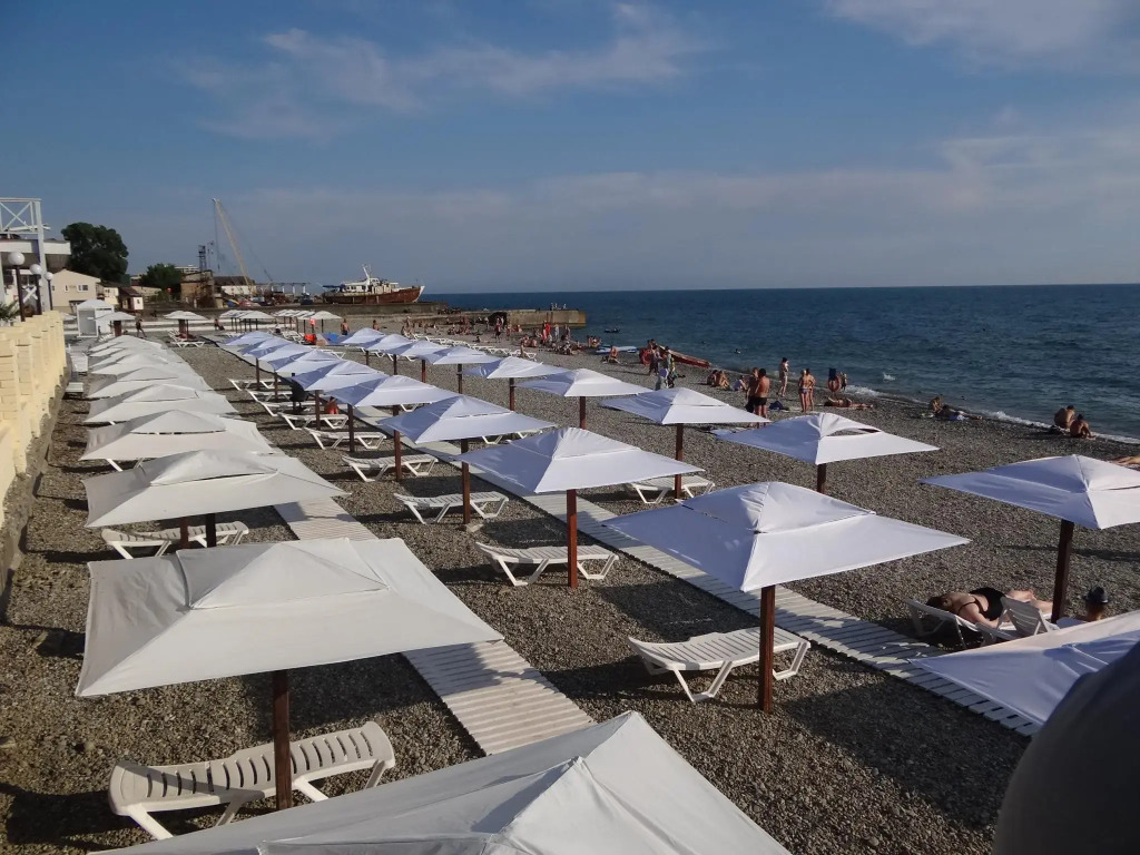 Уютная студия с видом на море в Кудепсте