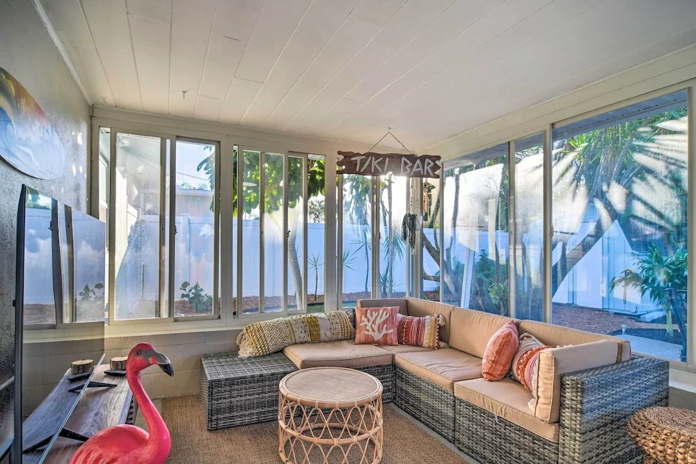 Lush Seminole Surf Inn w/ Backyard Fire Pit!
