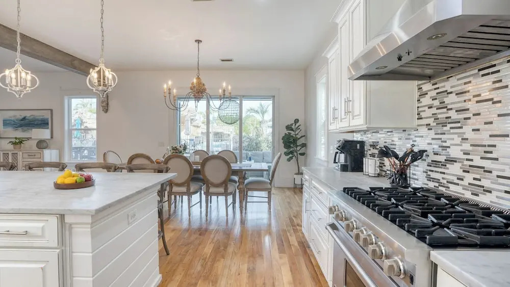 Sleeps 18 Luxe 30A Beach Home w/ Resort Pool + Outdoor Fireplace