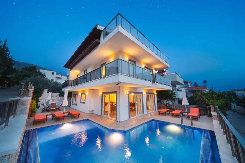 Villa With 5 Bedrooms in Kalkan, With Wonderful sea View, Private Pool, Terrace