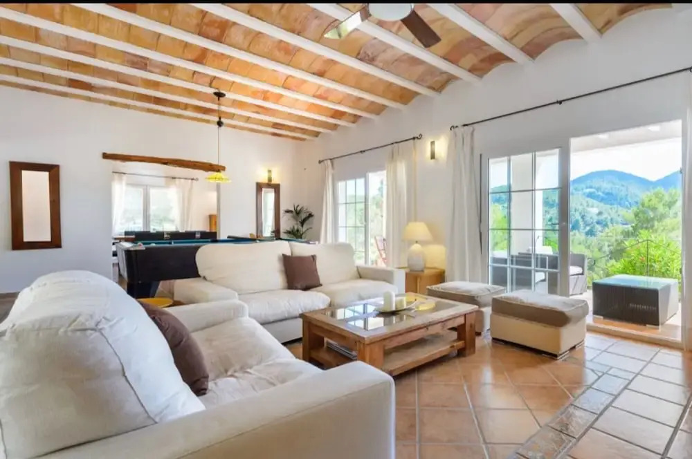 Detached Villa in Ibiza with Great Views of Hills & Hot Tub