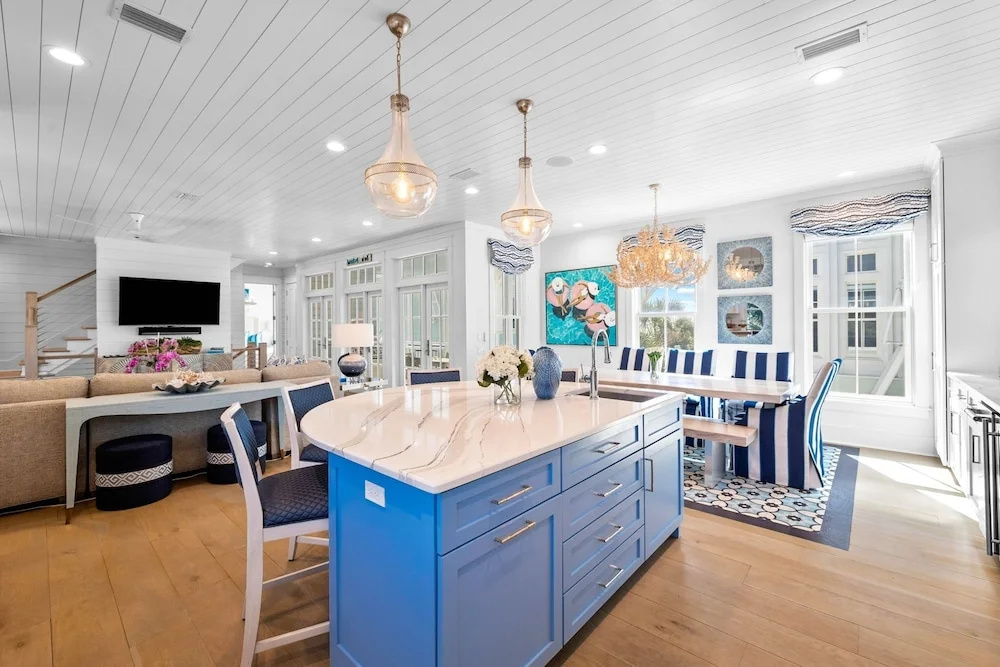 Gulf Front Views - "All Decked Out" Luxurious WaterColor Home - Steps to the Beach Club home