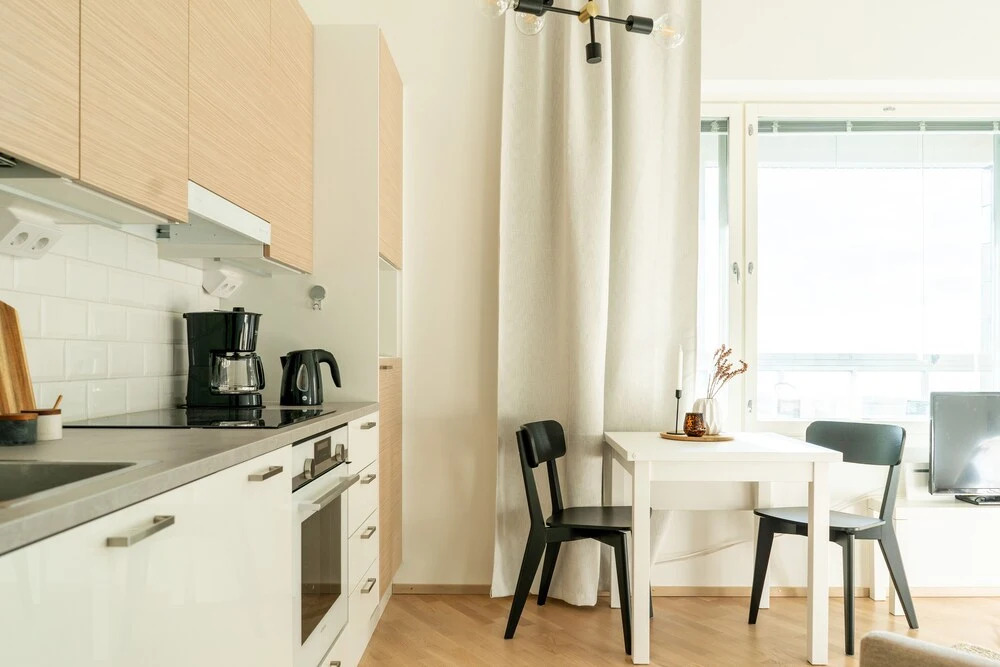 Studio with a balcony and full sea view