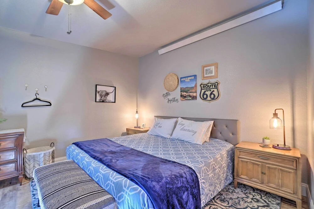 Luxe Route 66 Getaway w/ A/C in Downtown Williams!