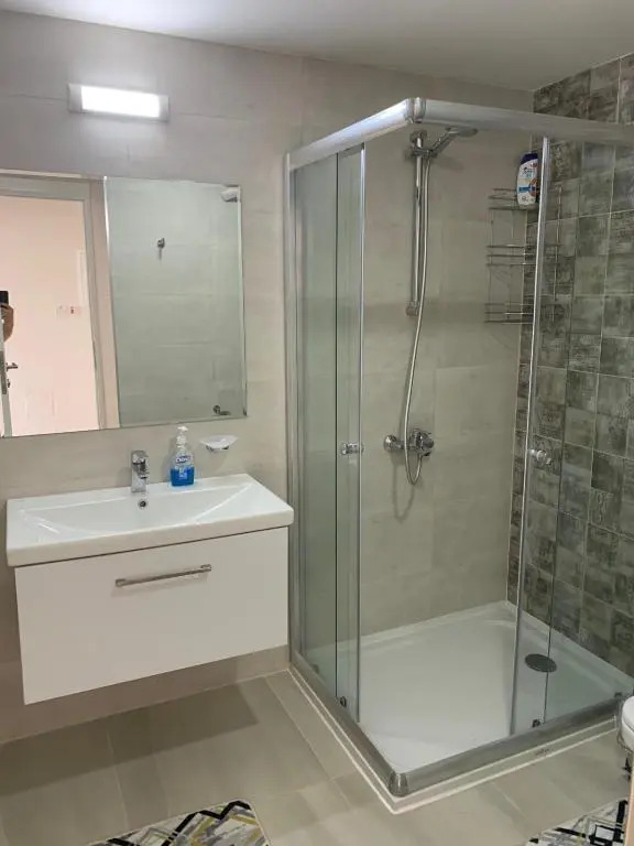 Stunning 2 plus 1 apartment for rent in ABELIA RESIDENCE at Bogaz with beautiful sea and mountains views