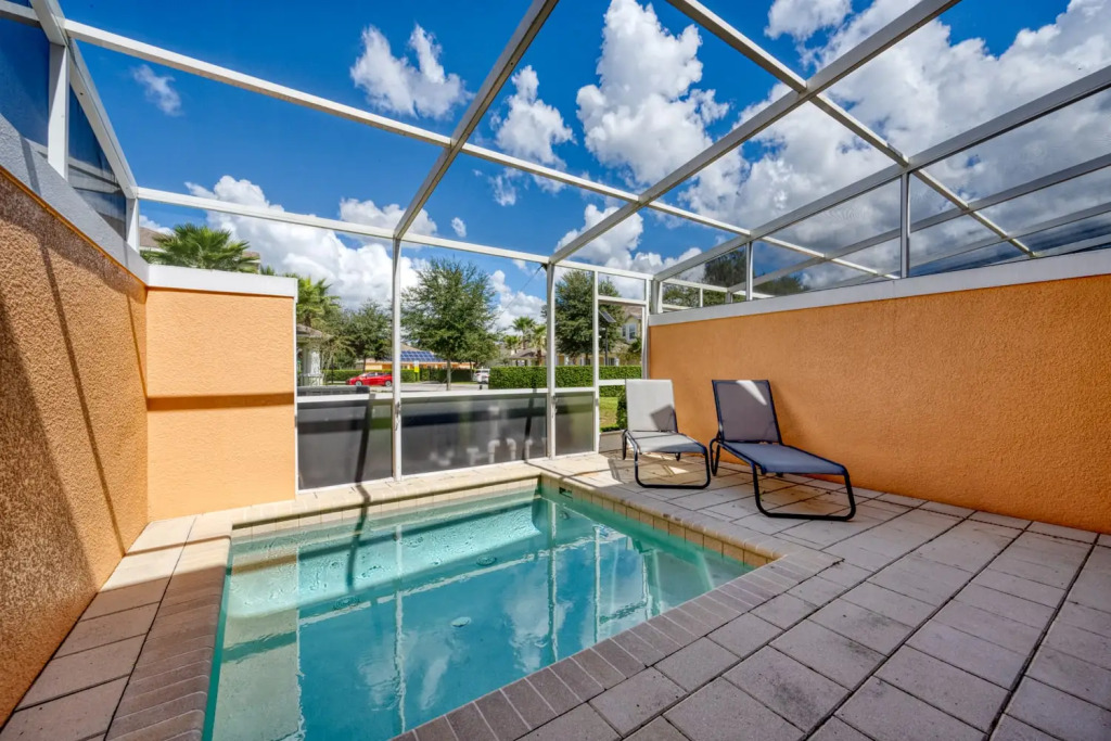 Unique vacation condo with private pool near Disney