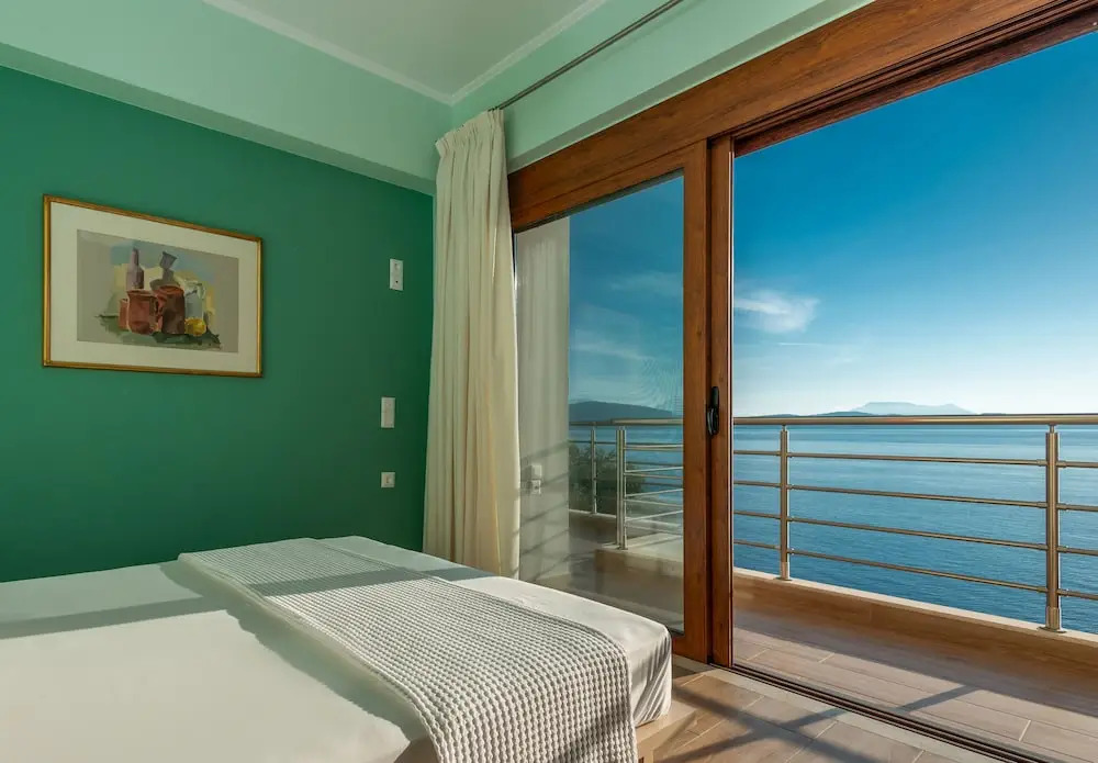 Seafront Marine Villa with private sea access - Iris Villas Lefkada