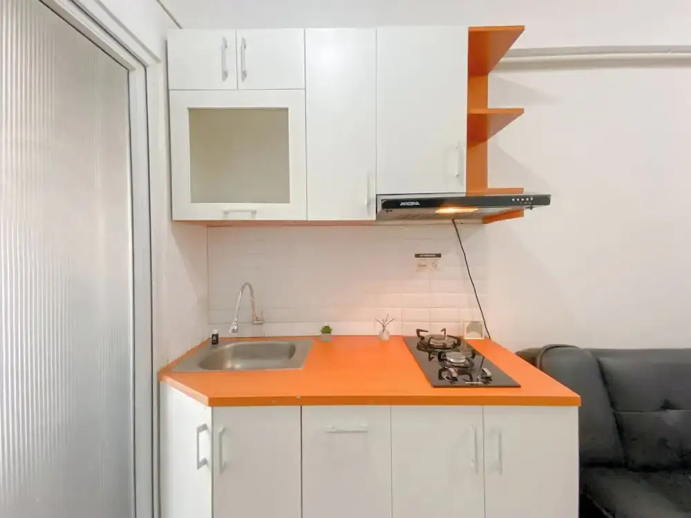 Comfy 1BR Apartment with Extra Room at Green Pramuka City near Mall