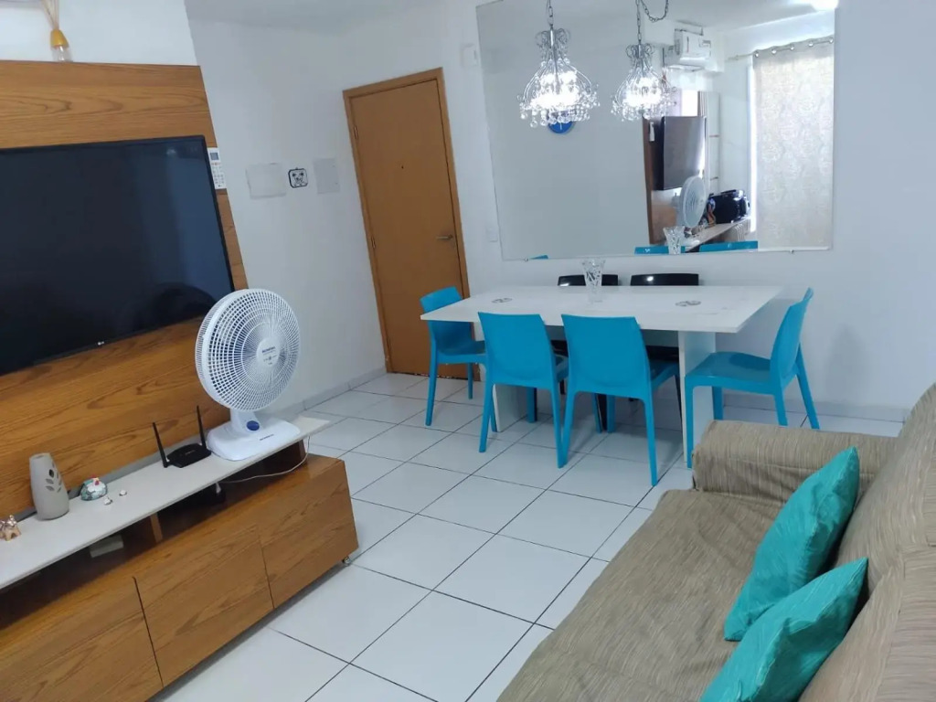 Lindo Flat de 3 quartos com ar condicionado em Porto de Galinhas com vista total para as piscinas