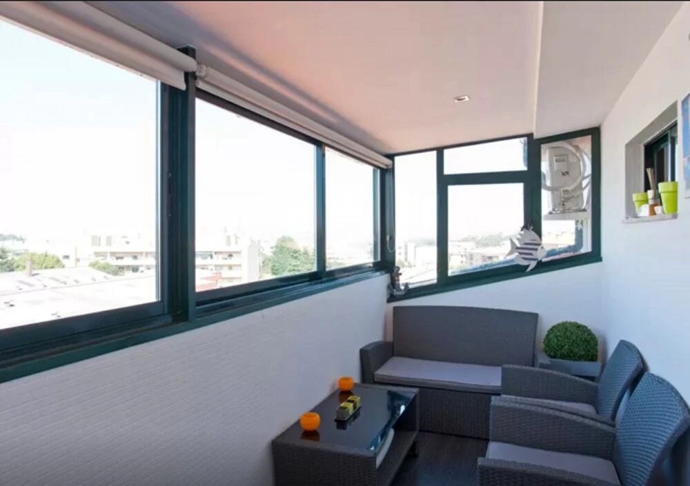 Modern 1-bedroom Apartment Just Outside of Porto With 2 Terraces and V