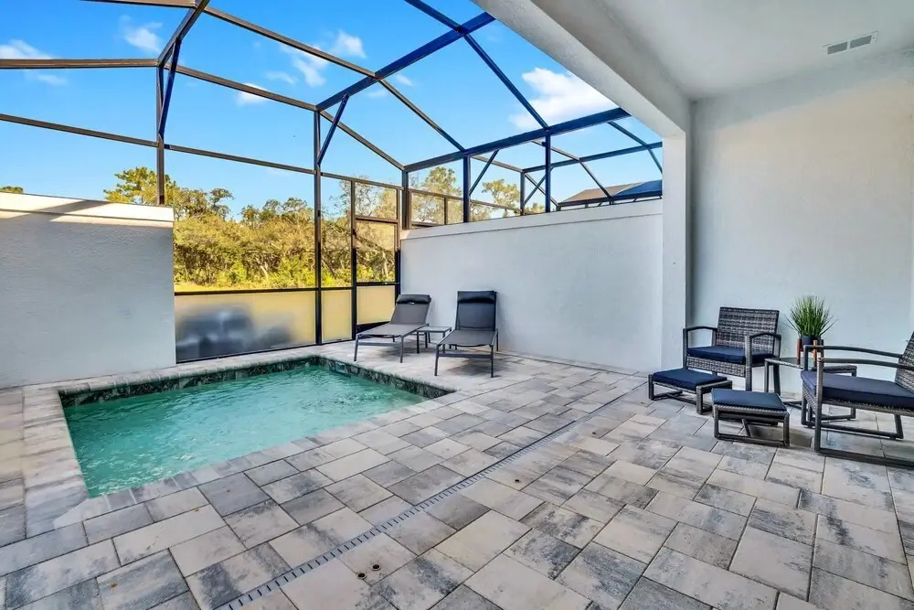 Modern 3BR Retreat w Pool Near Disney