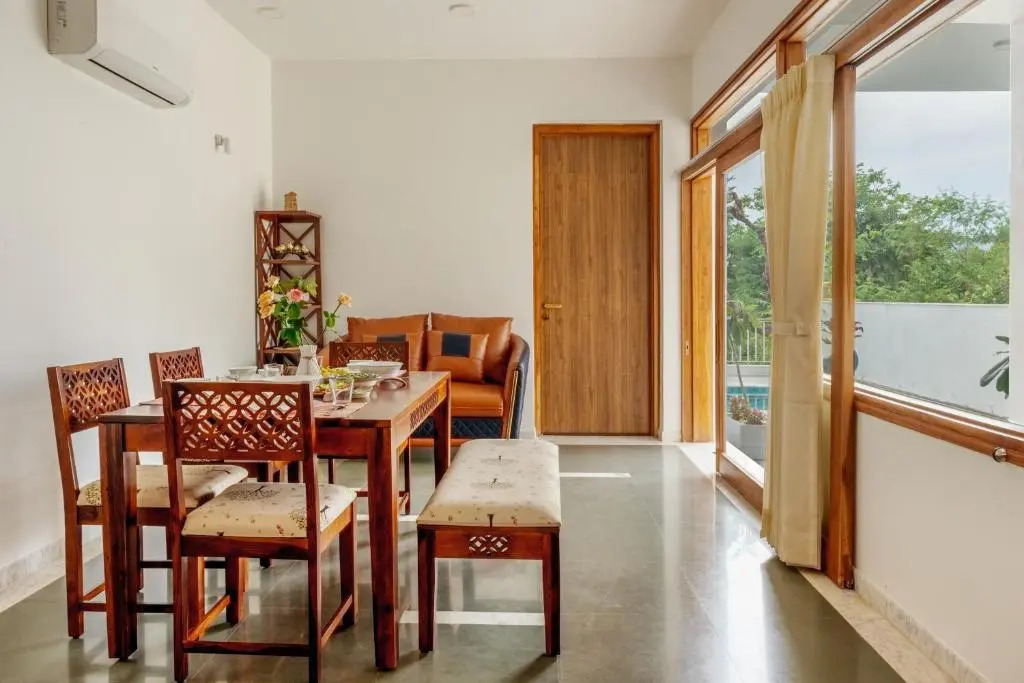 SaffronStays Villa Bougain - 2BR hill-view villa with plunge pool, Veg BBQ, birdwatching & serene garden sit-outs