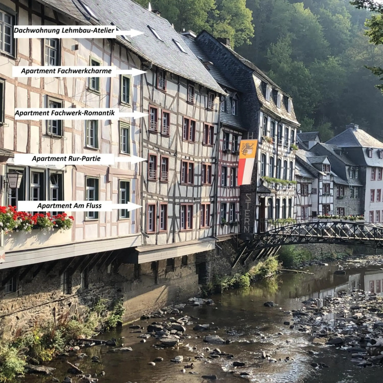 Ferienhaus An der Rur - 3 Apartments mitten in Monschau