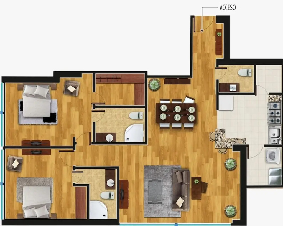 Natural Style Meets Modern Luxury in Magna Residential Apartment @Santa Fe-1504
