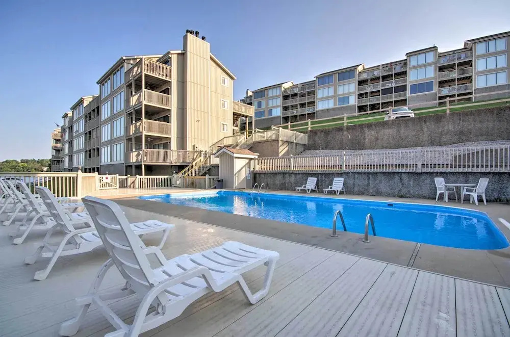 Unwind Poolside! Lakefront Osage Beach Condo