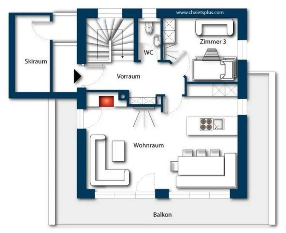 Luxury Chalet with 2 Bathrooms near Small Slope