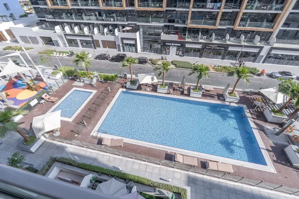 Peaceful Studio in Azizi Riviera 38 With Pool View