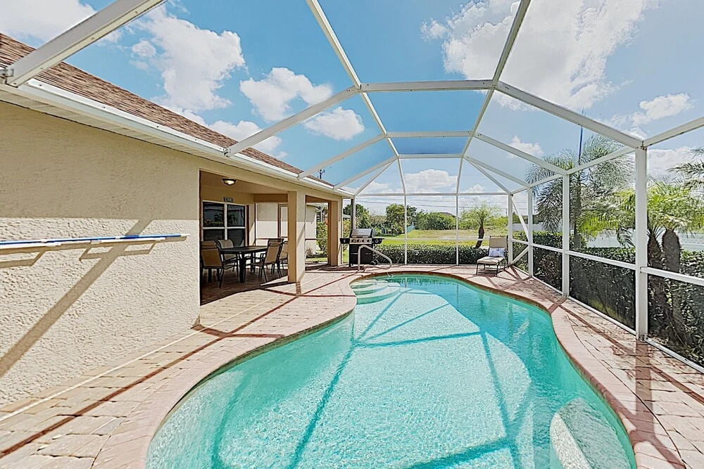 Charming Cape Coral Gem W/ Lanai & Pool 4 Bedroom Home