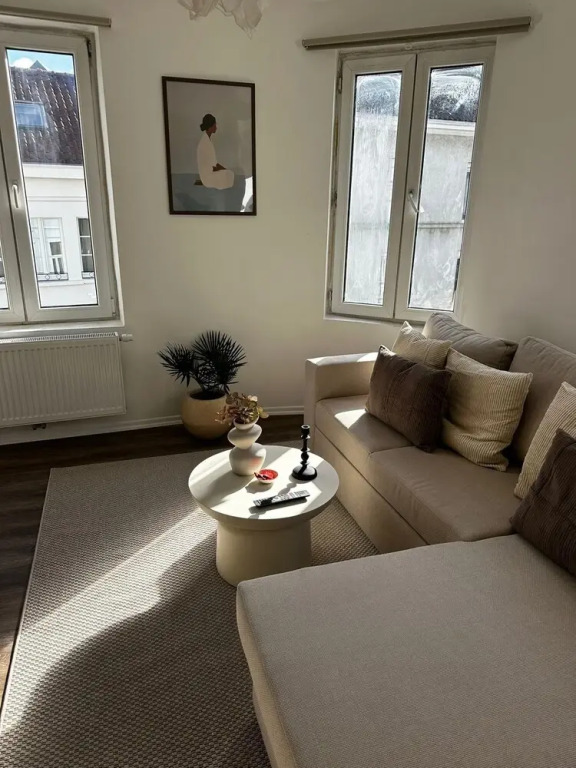Modern 1BR plus LR Apt Near Gravensteen
