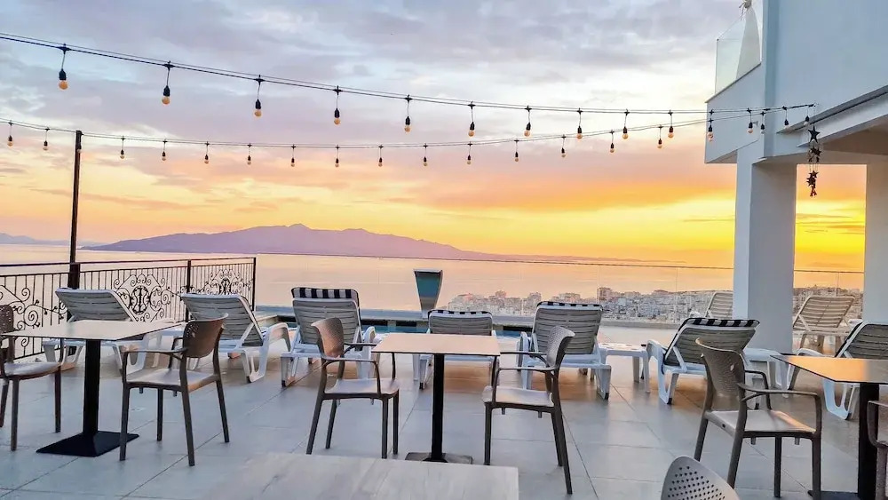 Sunset Shoreline Saranda Hotel