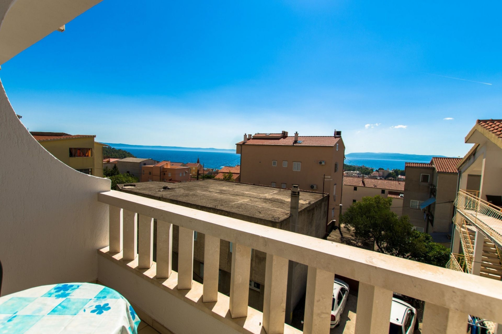 Apartment Prgo - spacious with view & parking: A2  1. kat Makarska, Riviera Makarska