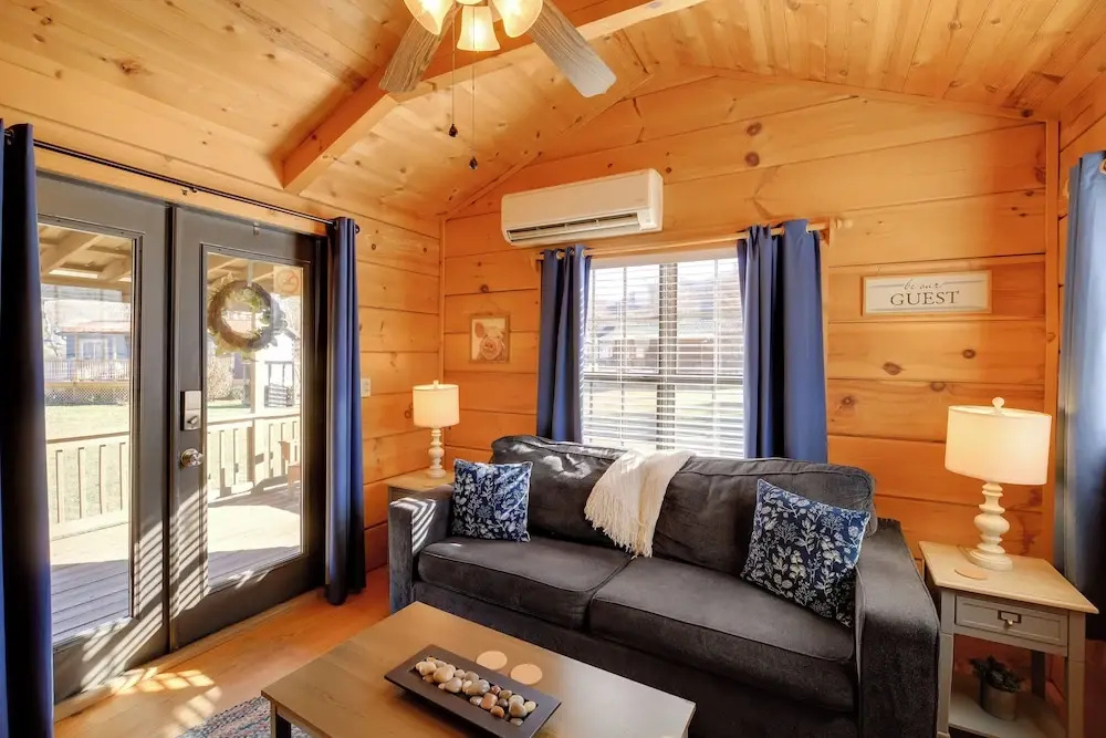 Walk to Dtwn Damascus: Cabin w/ Creek Views