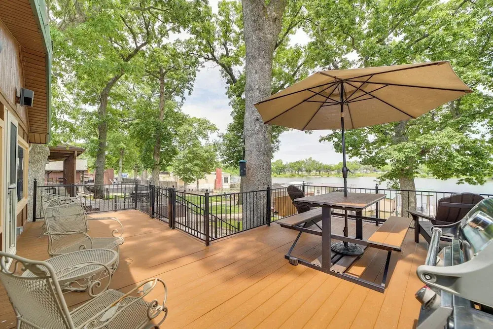 2 Boat Docks: Grand Lake Waterfront Home