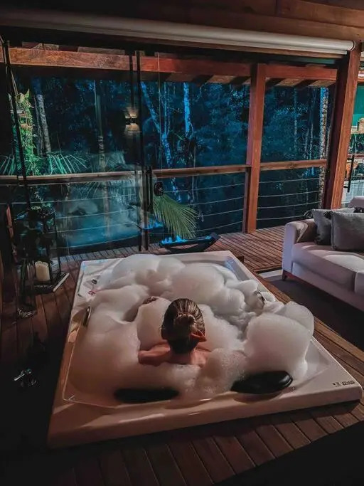Cabana equipada em meio à natureza em Pomerode