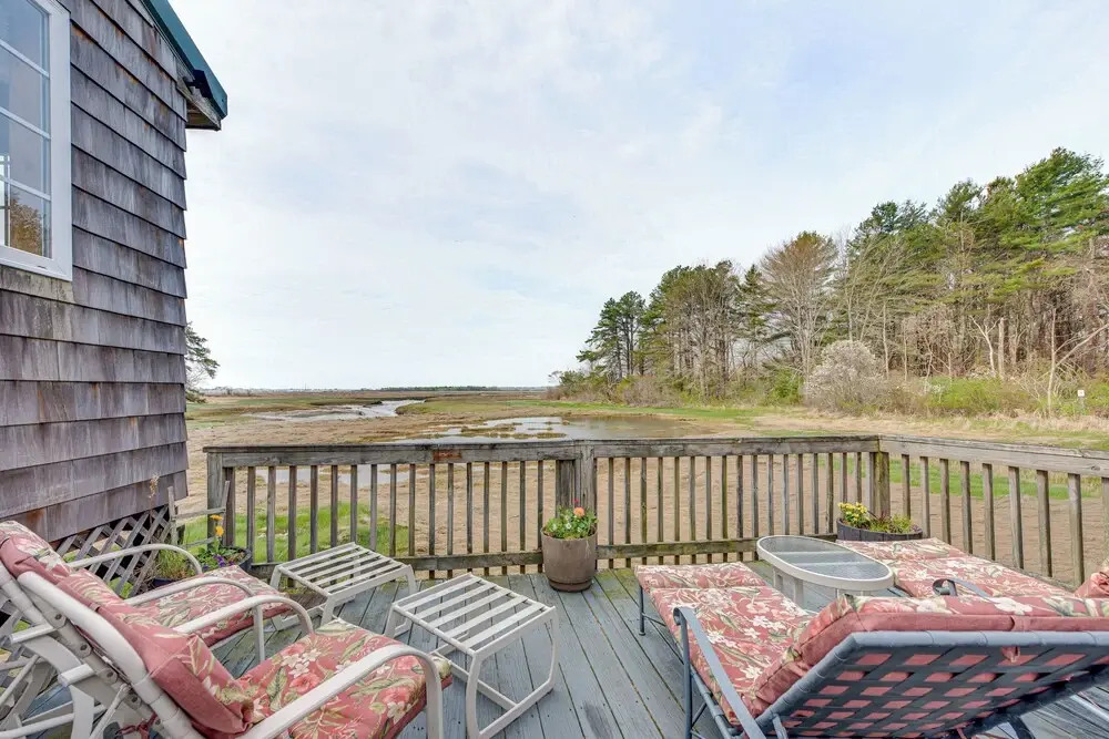 Peaceful Wells Retreat w/ Deck & Water Views