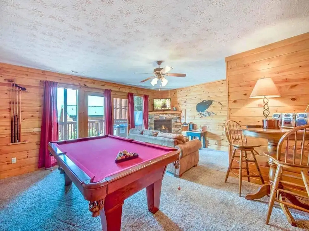 Fireside View - Two Bedroom Cabin