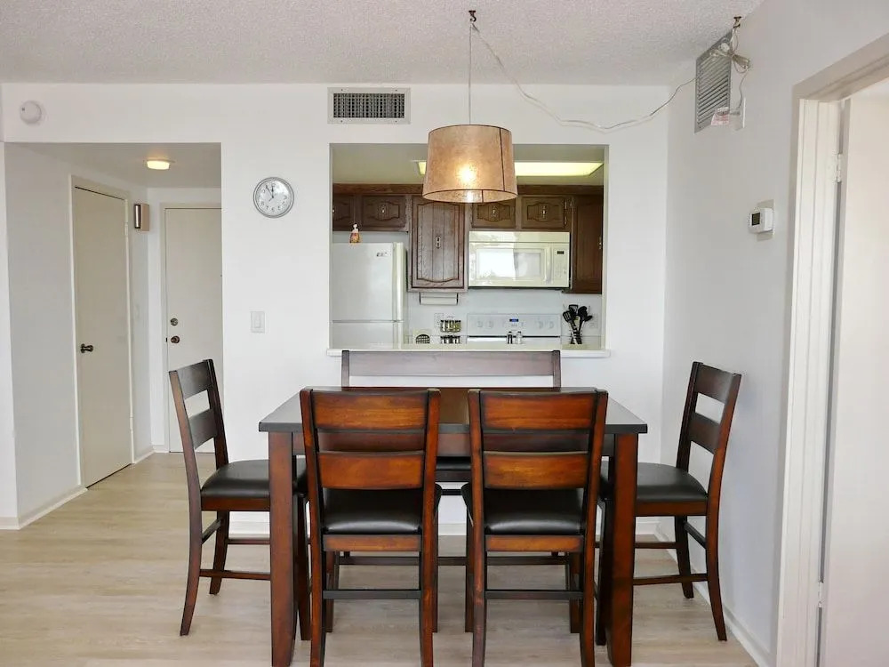 Inviting Beachfront Condo With Large Balcony and Pool