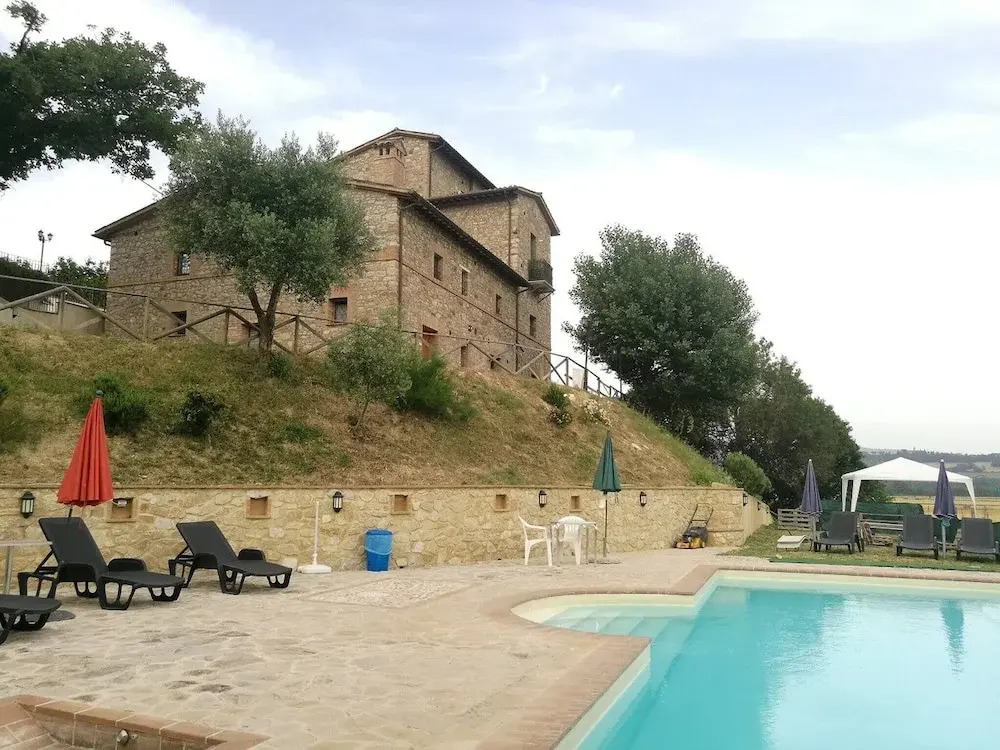 Room in Holiday House - Double Twin Room With Balcony Pool View