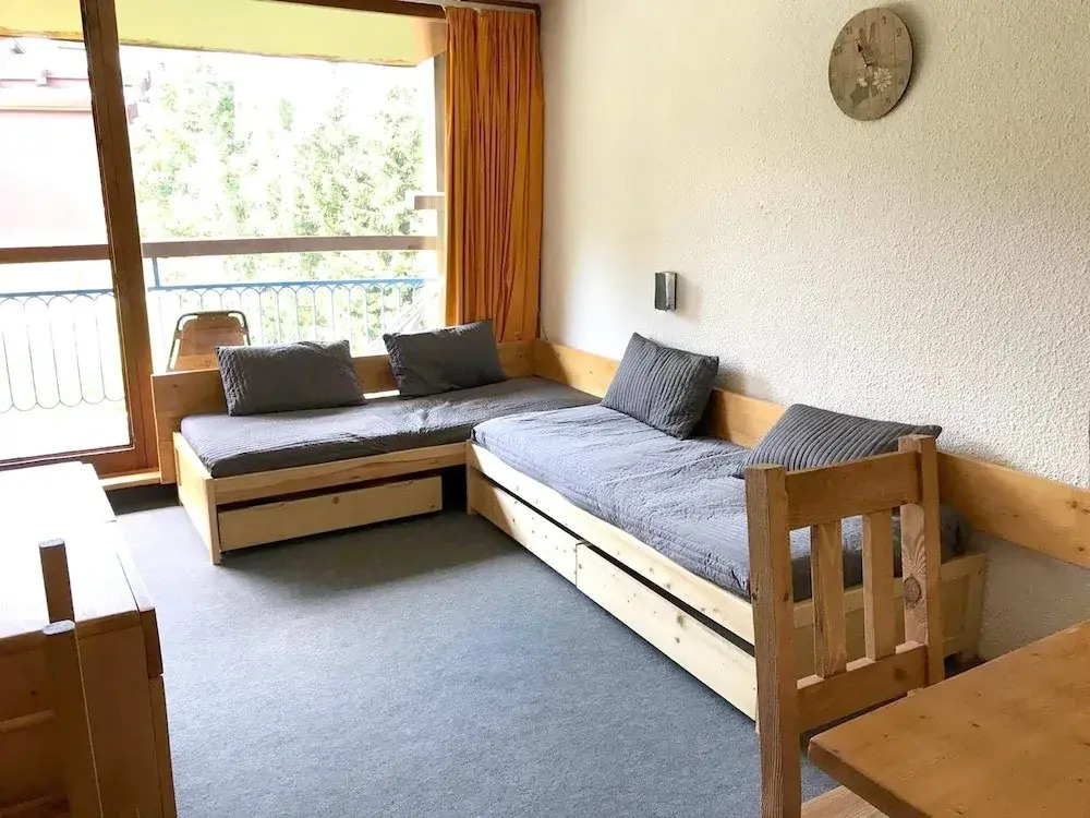 Apartment with One Bedroom in Les Arcs 1800, with Wonderful Mountain View, Pool Access, Balcony