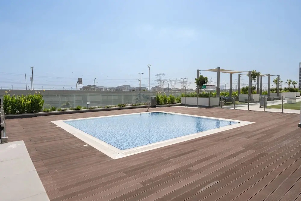 Homey Studio Apartment Perfect for 2 at Azizi Riviera 46