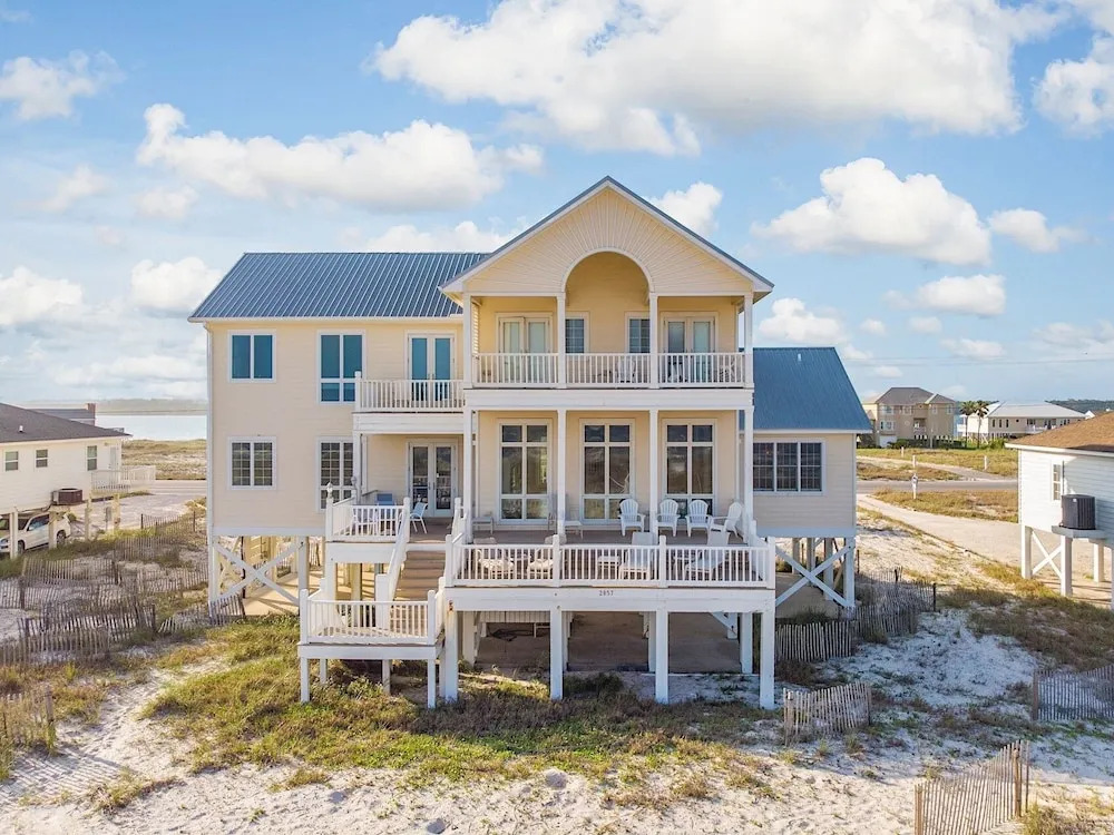 6br Beachfront W/ Huge Decks & Amazing Gulf View 6 Bedroom Home